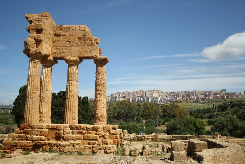 Agrigento desde el Valle de los Templos Viaje a Italia, AGRIGENTO DESDE EL VALLE DE LOS TEMPLOS