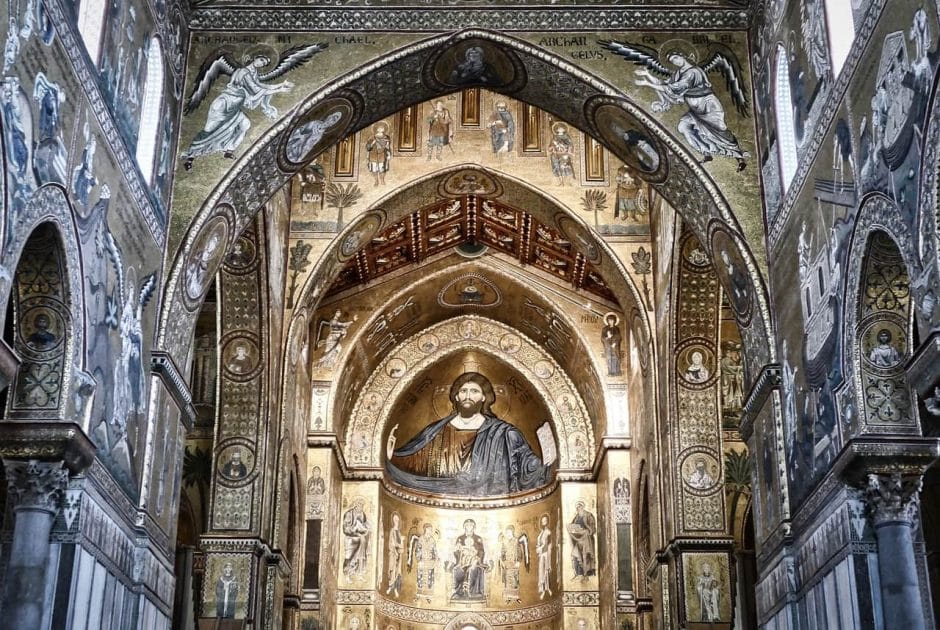Interior de la Catedral de Monreale Viaje a Sicilia: INTERIOR DE LA CATEDRAL DE MONREALE
