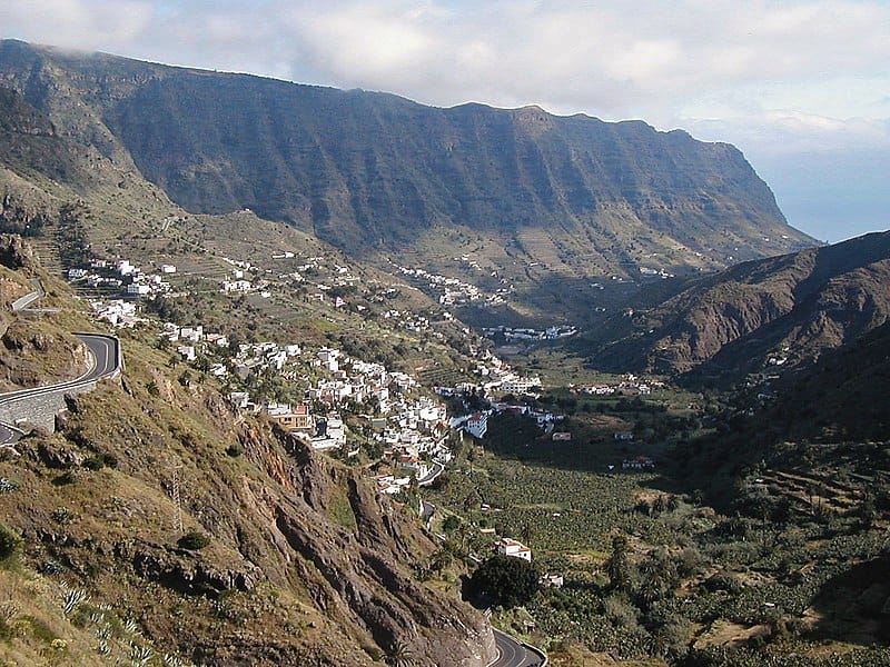 Viaje a las Canarias, Valle de Hermigua en La Gomera