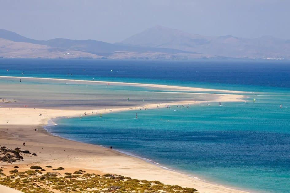 Qué ver en Fuerteventura Playa de Sotavento. Foto de Dirk Vorderstraße