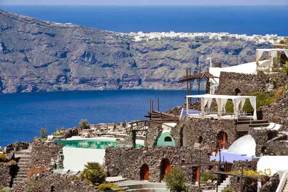 Qué ver en Santorini, Grecia Honeymoon Petra Villas. Foto de Google Maps de Honeymoon Petra Villas
