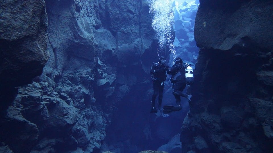 Turismo en Islandia Buceo en la Fisura de Silfra