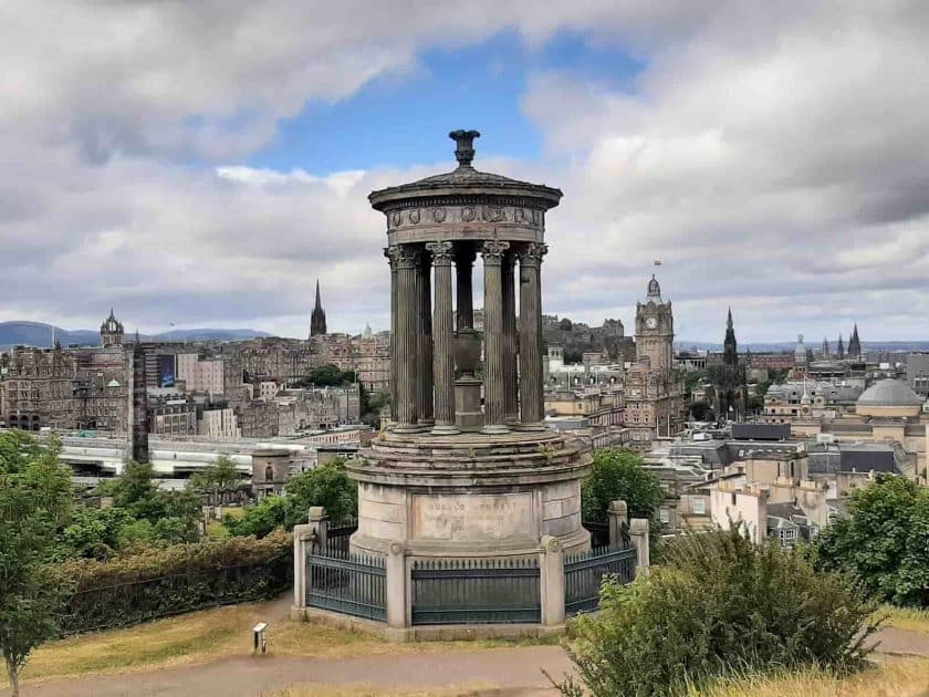 Qué hacer en Edimburgo Vistas desde Calton Hill. Foto de Google Maps de Rafael Rodriguez