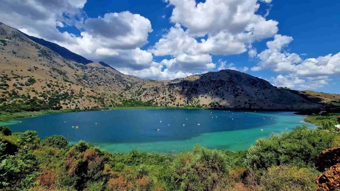 Qué ver en Creta Lago Kournas. Foto de Google Maps de Emeline Terrien