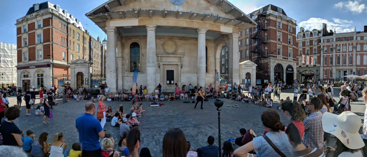 Viaje a Londres Piazza de Covent Garden. Foto de Google Maps de Matt Grant Viaje a Londres Piazza de Covent Garden. Foto de Google Maps de Matt Grant