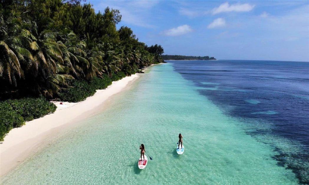 Viajar a las islas Seychelles Isla Desroches. Foto de Google Maps de Verde Speranza Viajar a las islas Seychelles Isla Desroches. Foto de Google Maps de Verde Speranza