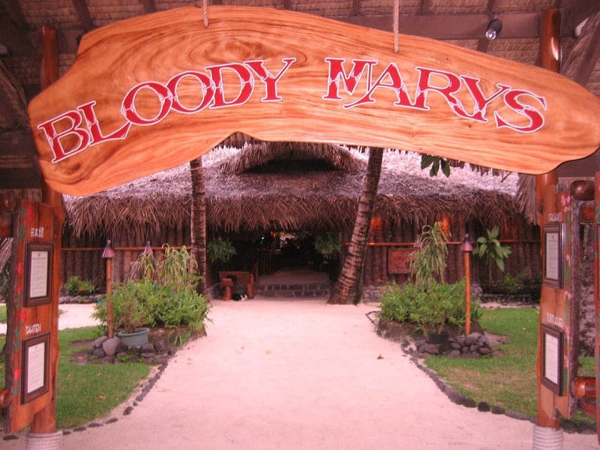 Viaje a Bora Bora Entrada del Bloody´s Mary. Foto de Peter Gill, CC BY 3.0