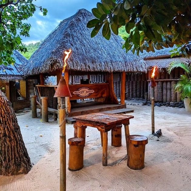 Viaje a Bora Bora Terraza del Bloody´s Mary. Foto de Google Maps de Bloody Mary's Bora Bora