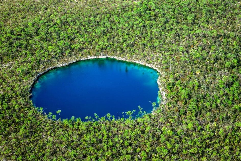 Viajes a las Bahamas Blue Holes National Park. Foto de Google Maps de Eva Zuckerman