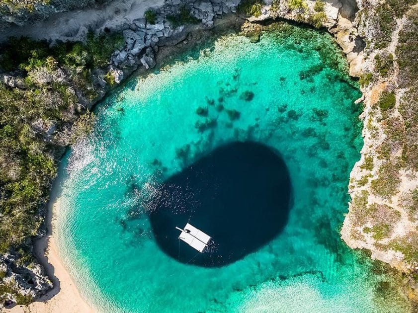 Viajes a las Bahamas Dean´s Blue Hole. Foto de Google Maps de Sanzzz