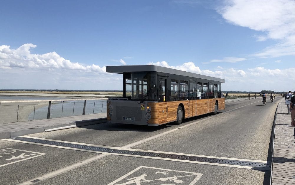 Visitar Mont Saint Michel Shuttle o lanzadera al monte. Foto de Olaf Meister, CC BY SA 4.0