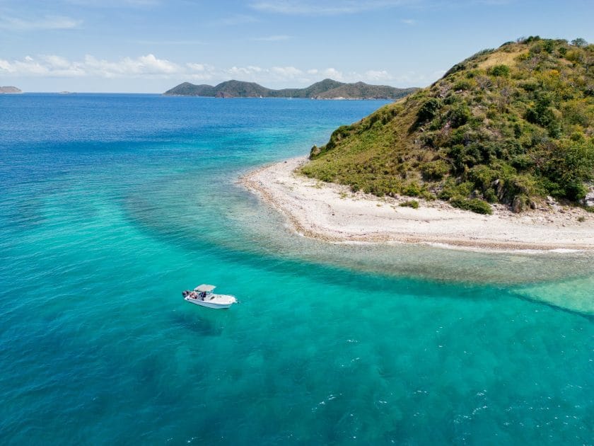 Turismo en Islas Vírgenes Británicas Excursiones en barco por Tórtola. Foto de Google Maps de David Carden