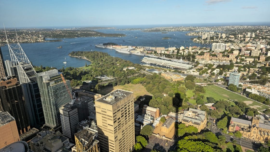 Turismo en Sydney, Australia Vistas desde la Tower Eye. Foto de Google Maps de Sinan A.