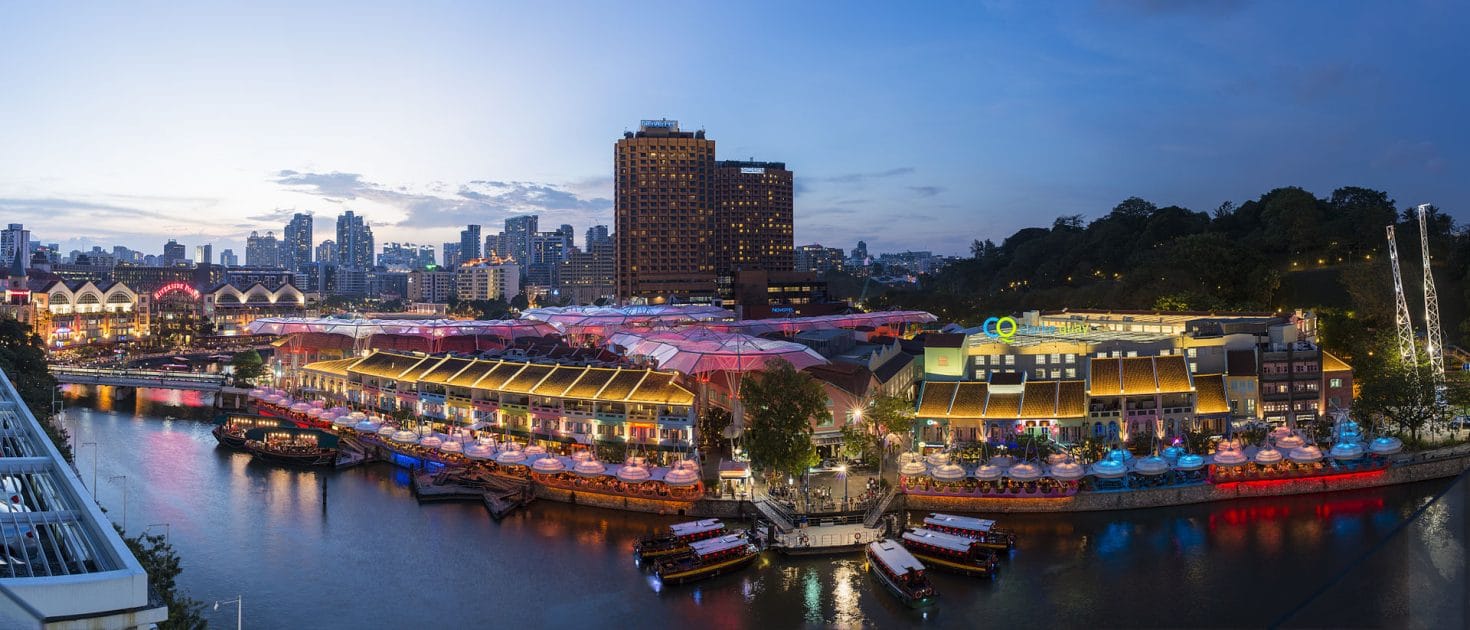 Qué ver en Singapur Clarke Quay. Foto de Chensiyuan, CC BY SA 3.0