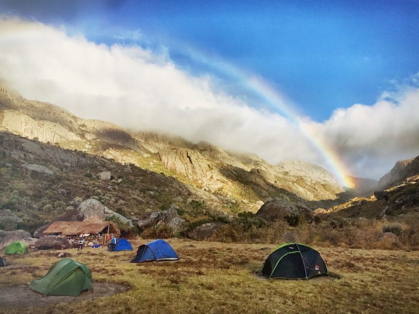 Senderismo en Madagascar, Acampada en el Parque Nacional de Andringitra
