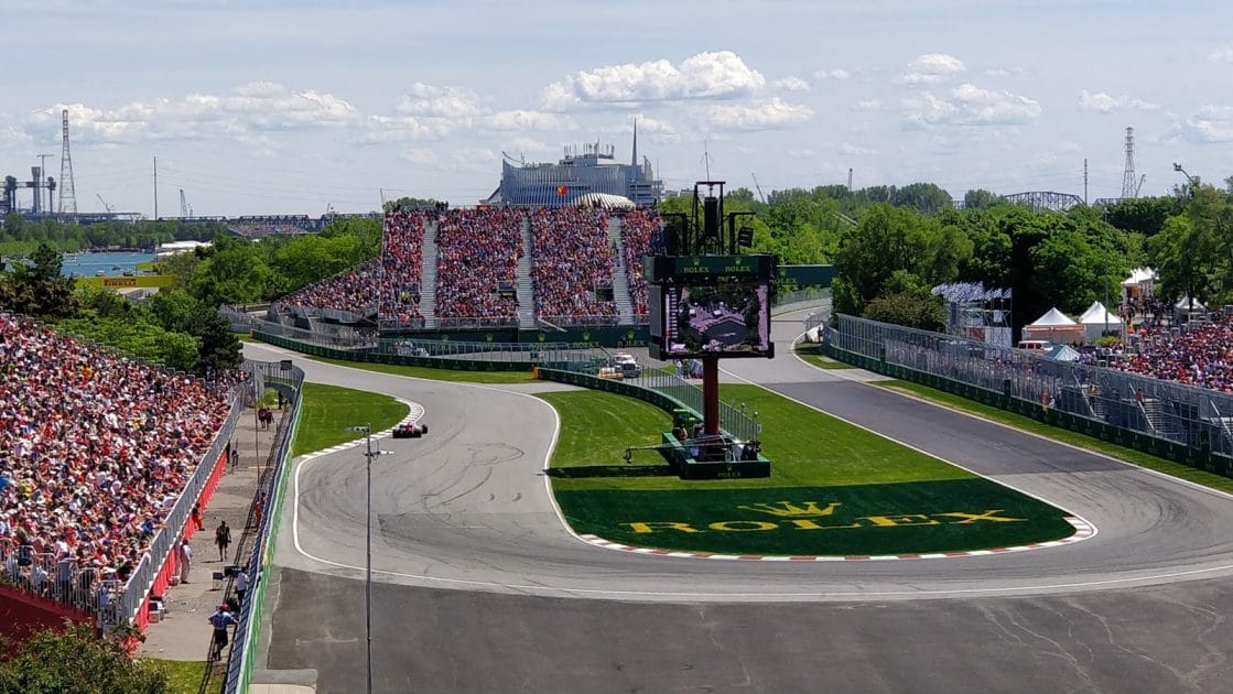 Principales atracciones en Montreal, Quebec, Canadá Circuito Gilles Villeuneve. Foto de Google Maps de Shane Dickson
