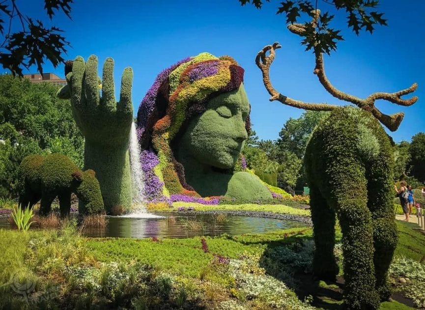 Principales atracciones en Montreal, Quebec, Canadá Jardín Botánico. Foto de Google Maps de Dream Traveller