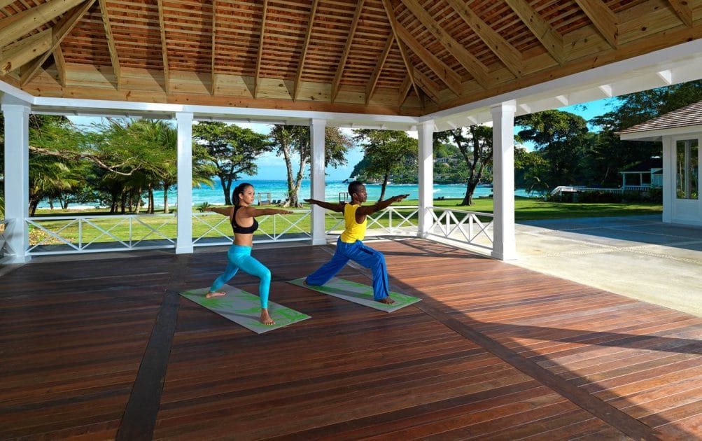 Cosas que hacer en Montego Bay, Jamaica Pabellón de yoga del Round Hill Hotel and Villas. Foto de Google Maps de Round Hill Hotel and Villas Actividades en Montego Bay, Jamaica, Pabellón de yoga del Round Hill Hotel and Villas