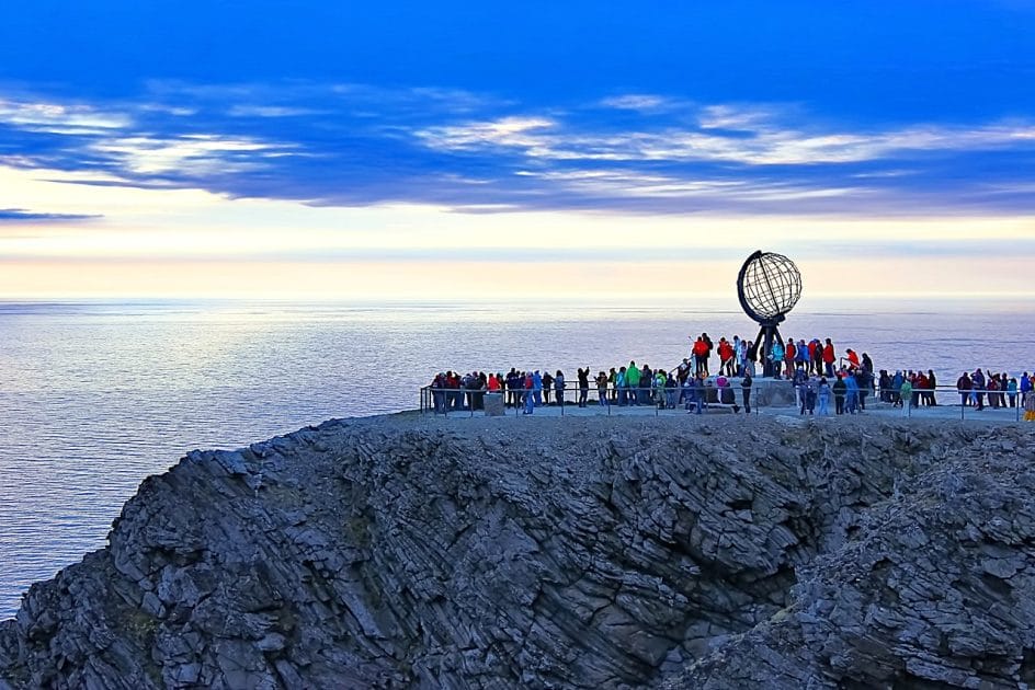 Islas de Noruega Nordkapp en Mageroya. Foto de Grenzlandstern, CC BY SA 4.0 Cabos de Noruega, Nordkapp en Mageroya