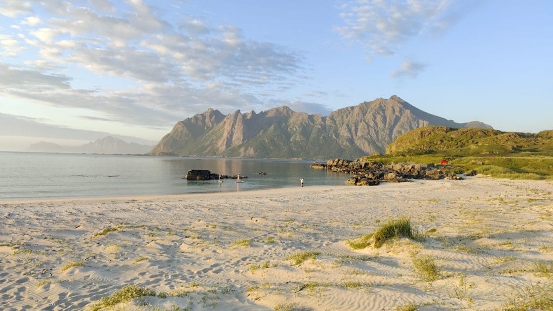 Islas de Noruega Playa de Vesteralen. Foto de Google Maps deKenneth Costas de Noruega, Playa de Vesteralen.