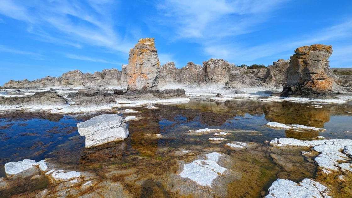 Naturaleza en Gotland, Suecia. Rauks en Digerhuvud