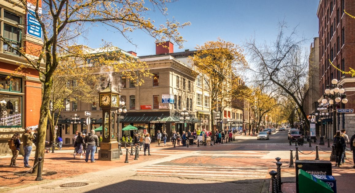 Vancouver, Barrio de Gastown y el famoso Steam Clock