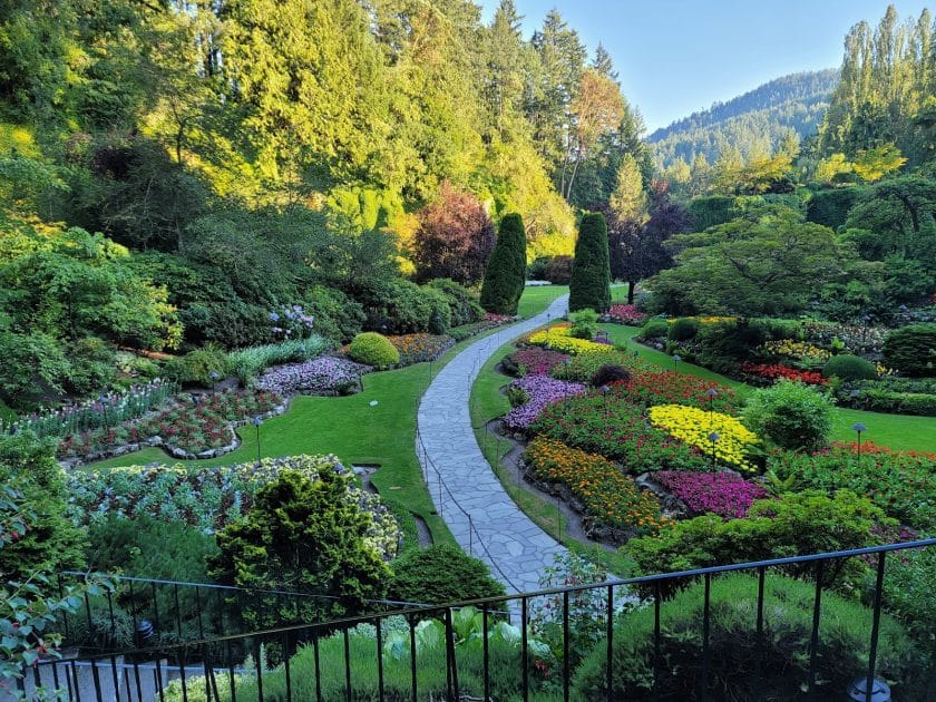 Parques en Isla de Vancouver, Canad,á Butchart Gardens en Victoria