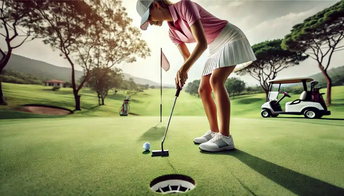 Pack de palos de golf, Putter dentro del green