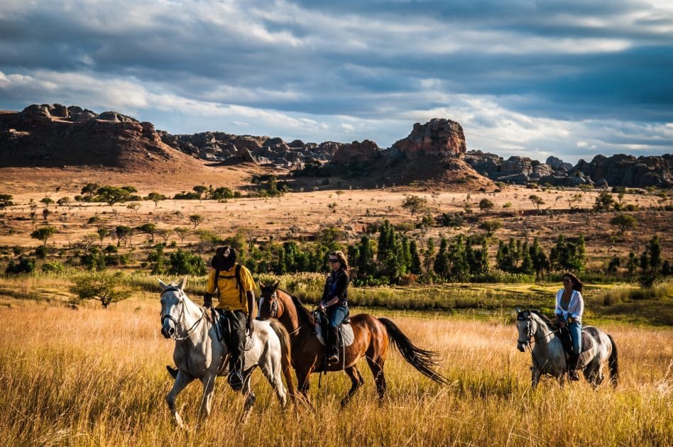 Equitación en Madagascar, Paseos a caballo en el Hotel Le Relais de la Reine