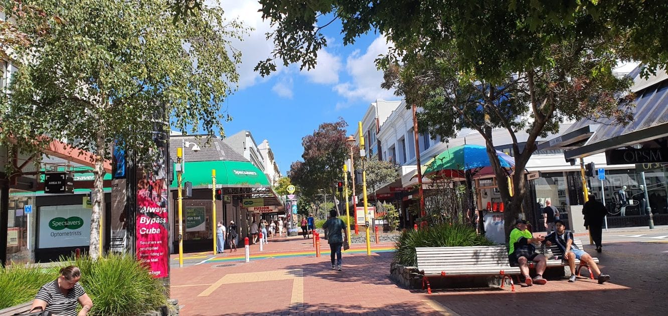 Calles en Wellington, Cuba Street.