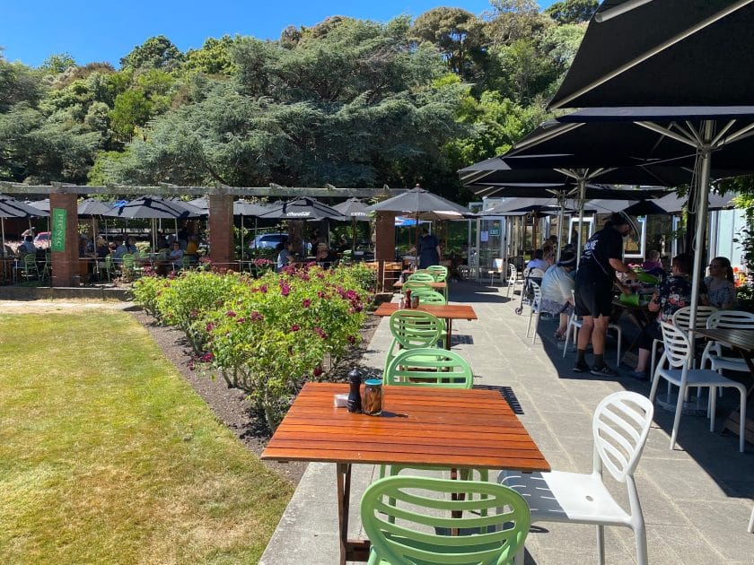 Terrazas en Wellington, Picnic Cafe en el Botanic Garden
