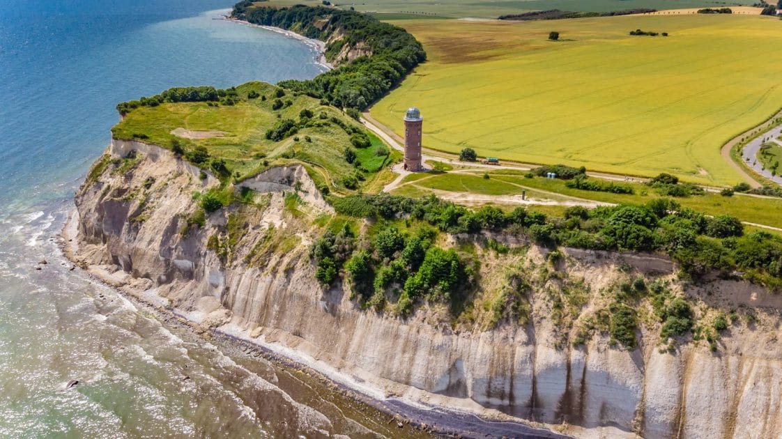 Turismo en la Isla de Rügen, Alemania Torre de Navegación en Cabo Arkona. Foto de Google Maps de Chemnitz von oben Turismo en la Isla de Rügen, Alemania, Torre de Navegación en Cabo Arkona