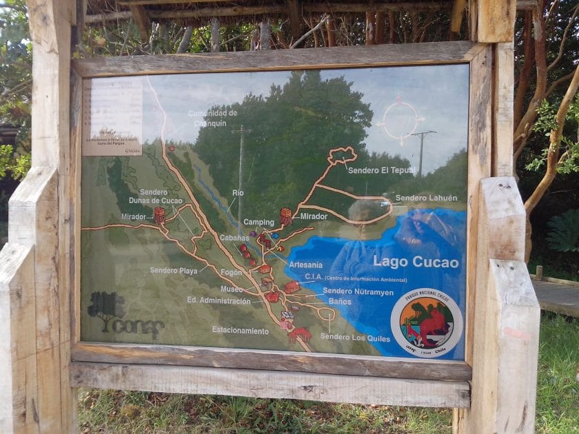 Turismo en Isla Chiloé Plano del Parque Nacional Chiloé