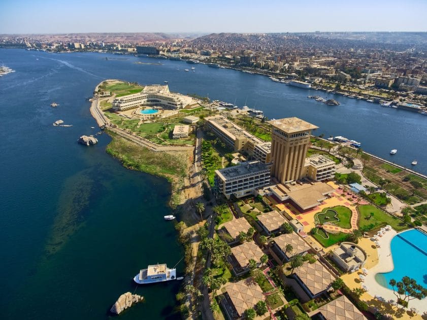 Recorrido por el Nilo Mövenpick Resort Aswan. Foto de Google Maps de Mövenpick Aswan Recorrido por el Nilo Mövenpick Resort Aswan