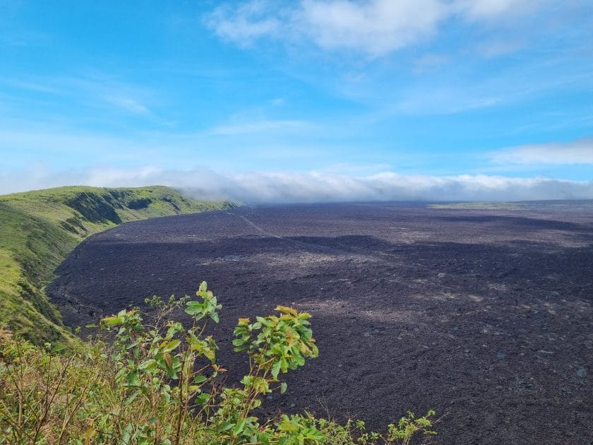 Turismo en Ecuador Cráter del volcán Sierra Negra en Isla Isabela. Foto de Google Maps de Justus van der Velden Turismo en Ecuador Cráter del volcán Sierra Negra en Isla Isabela