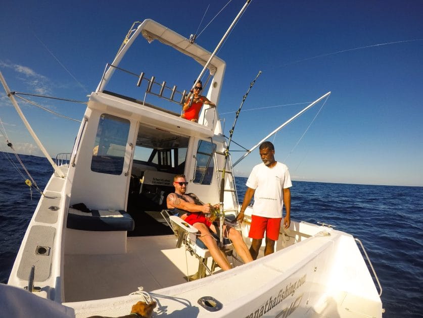 Viaje a Isla Mauricio Pesca en Le Morne Beach. Foto de Google Maps de Big game fishing Mauritius Maranatha Big Game Fishing and Excursion Viaje a Isla Mauricio Pesca en Le Morne Beach