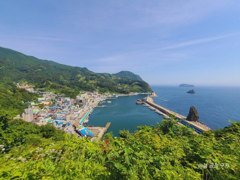 Islas de Corea del Sur Puerto de Dodong en Ulleung. Foto de Google Maps de 이국 Islas de Corea del Sur Puerto de Dodong en Ulleung