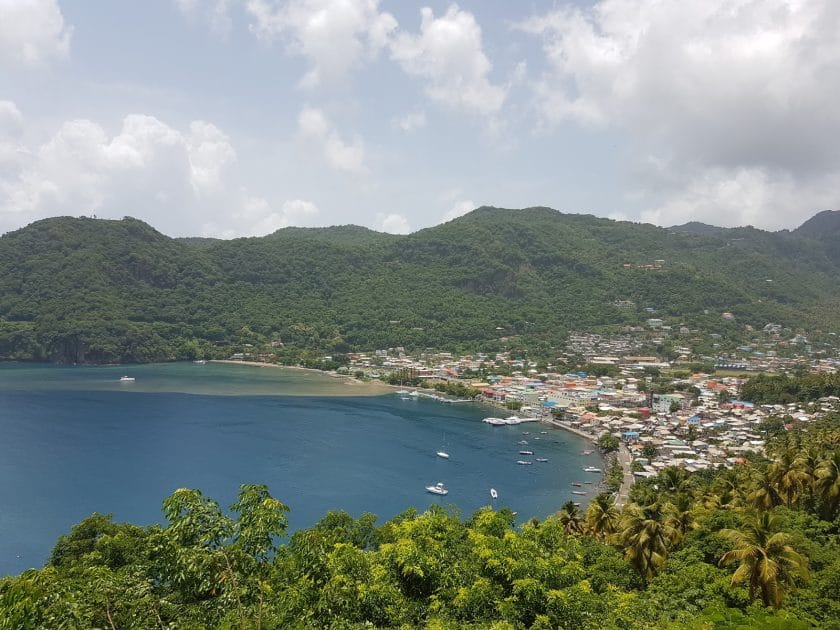Turismo en Santa Lucía, Caribe Localidad de Soufrière