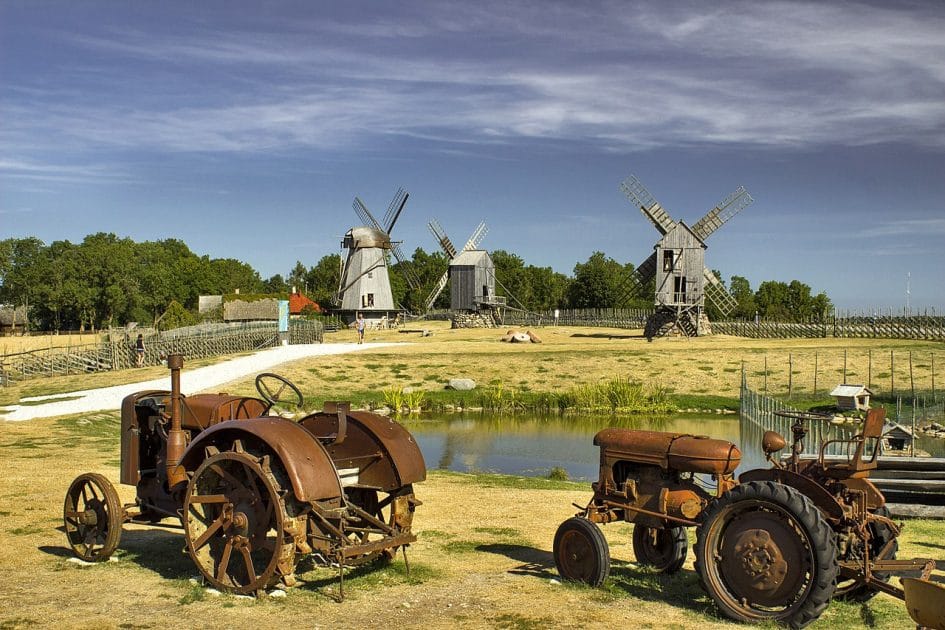 Qué ver en Saaremaa Angla Windmill Park. Von Laima Gūtmane, CC BY SA 3.0 Qué ver en Saaremaa Angla Windmill Park