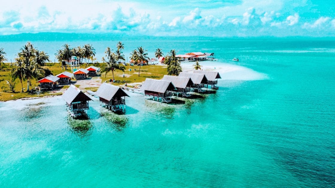 Turismo en Panamá Alojamiento en cabañas de San Blas. Foto de Google Maps de Cabañas wailidup Turismo en Panamá Alojamiento en cabañas de San Blas