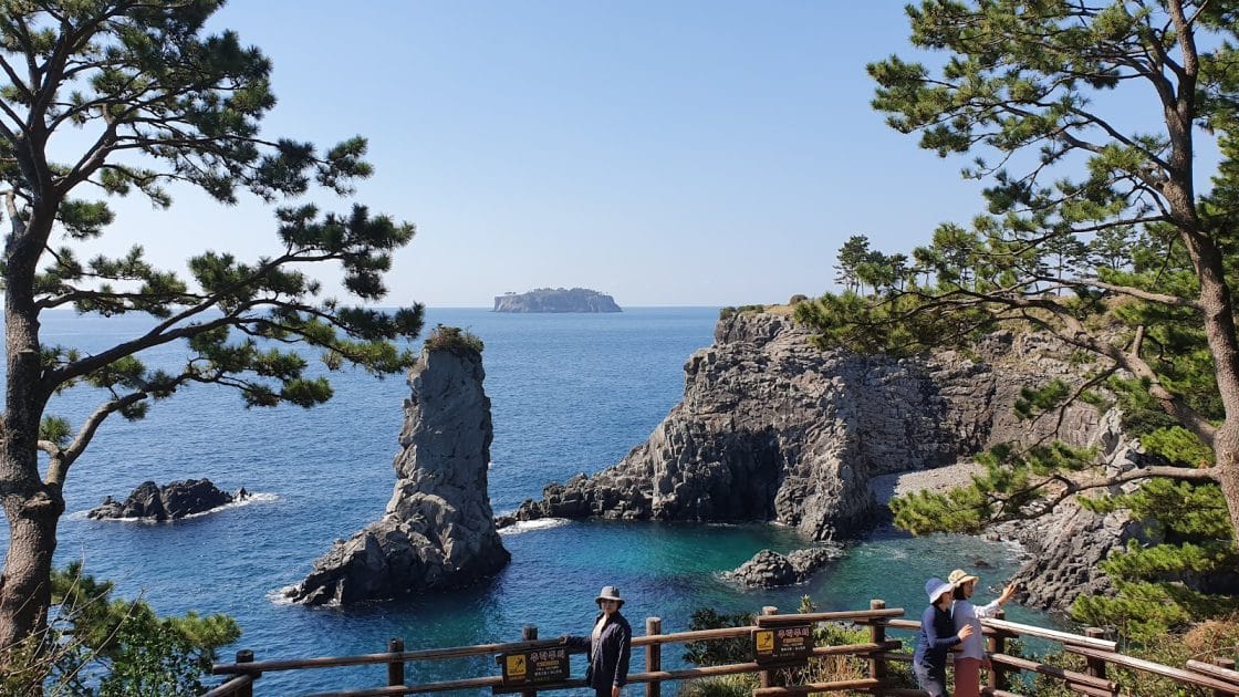 Turismo en la isla de Jeju, Corea del Sur Roca Oedolgae