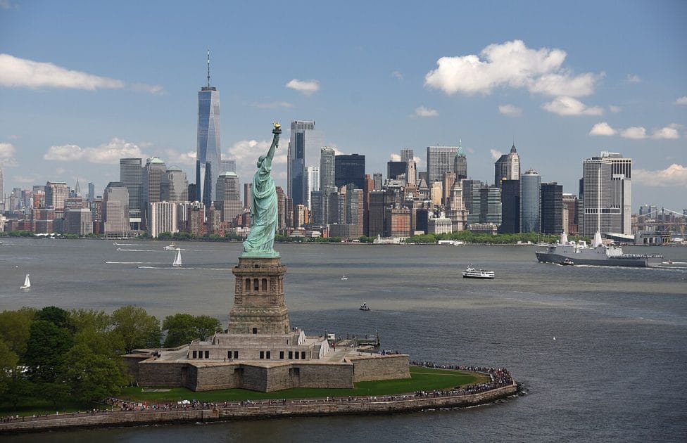 Mejores islas de Estados Unidos Manhattan y la Estatua de la Libertad