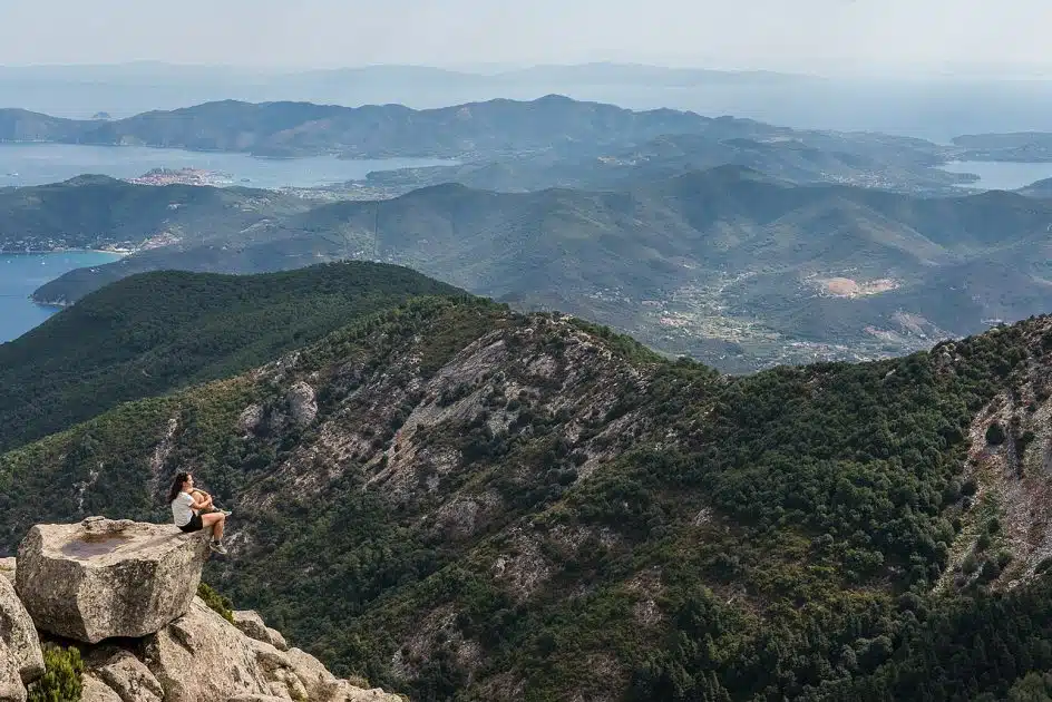 Turismo en Italia Vistas desde el Monte Capanne