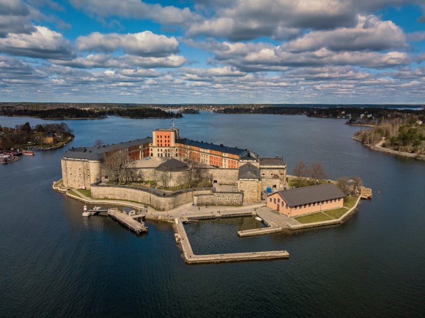 Islas de Suecia en el Mar Báltico y el Mar del Norte Castillo de Vaxholm