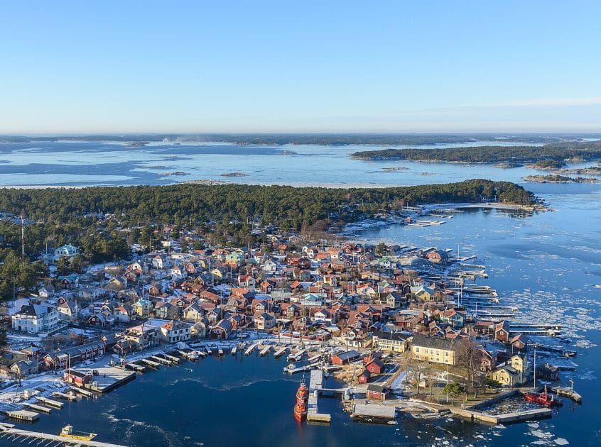 Islas de Suecia en el Mar Báltico y el Mar del Norte Isla de Sandhamn
