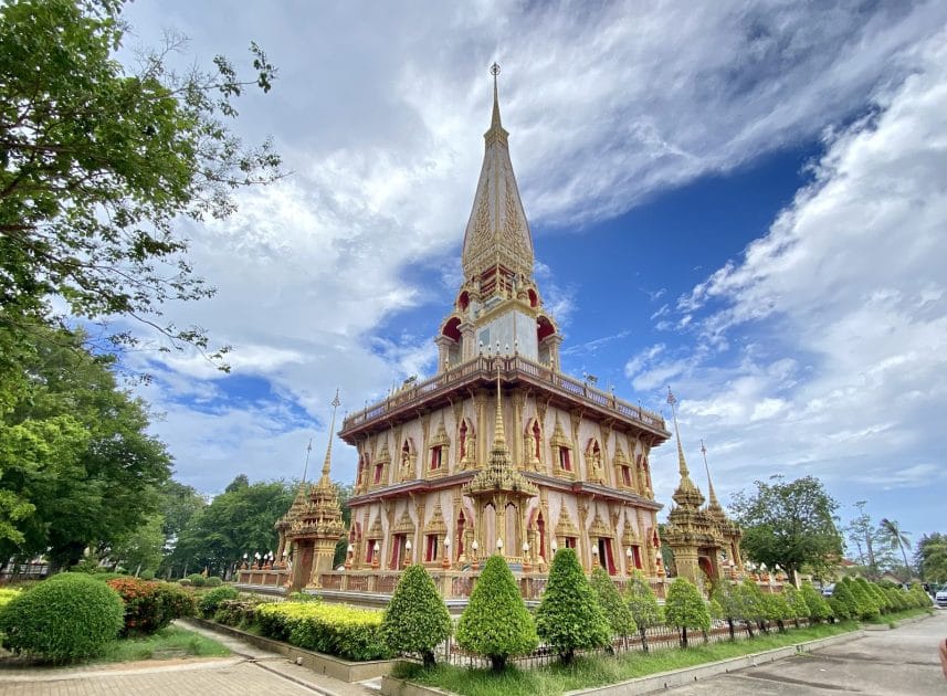 Viaje a Phuket, Tailandia Gran Pagoda de Wat Chalong