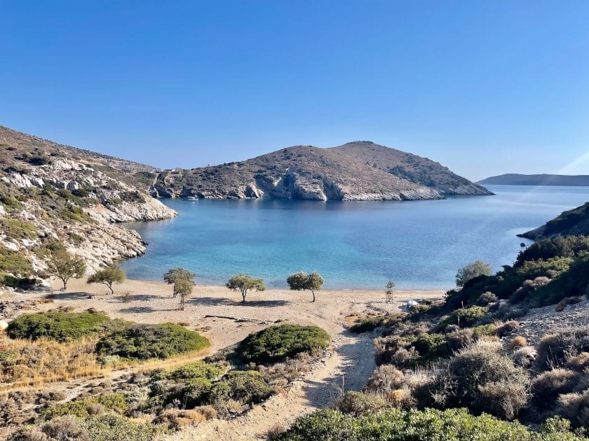 Islas Egeas del Norte Playa en Fourni