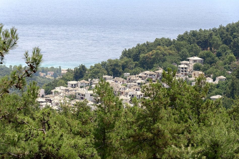 Islas Egeas del Norte Pueblo de Panagia en Tasos