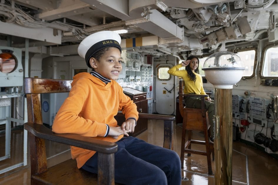 Viajar a Londres con niños Interior del HMS Belfast Viajar a Londres con niños Interior del HMS Belfast