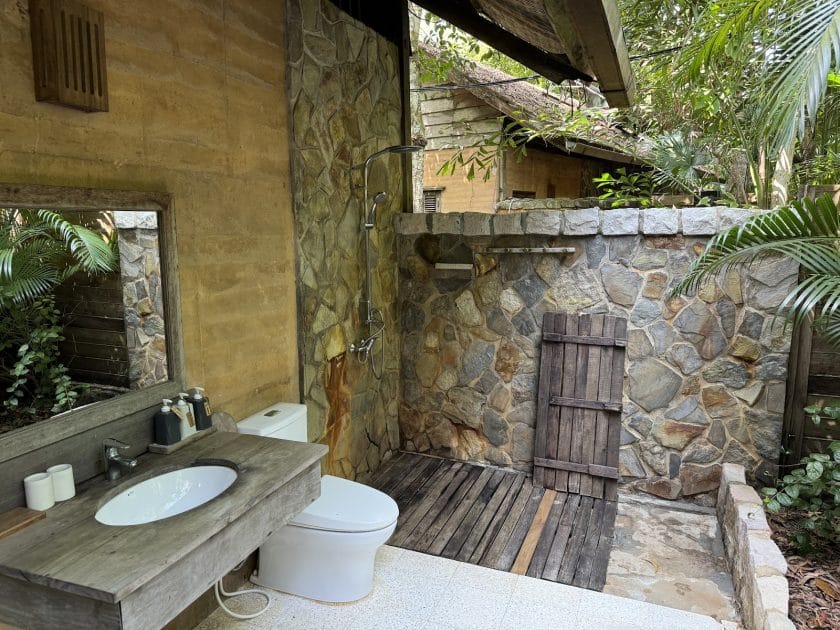 Hoteles en Phu Quoc, Vietnam Baño al aire libre en el Mango Bay